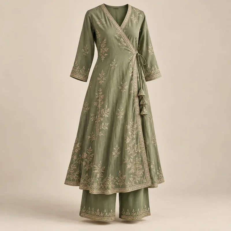 Angrakha wrap kurtas