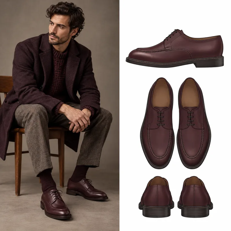 Apron-toe derbies