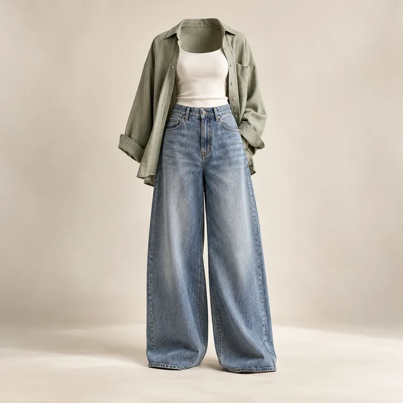 Baggy and wide-leg jeans