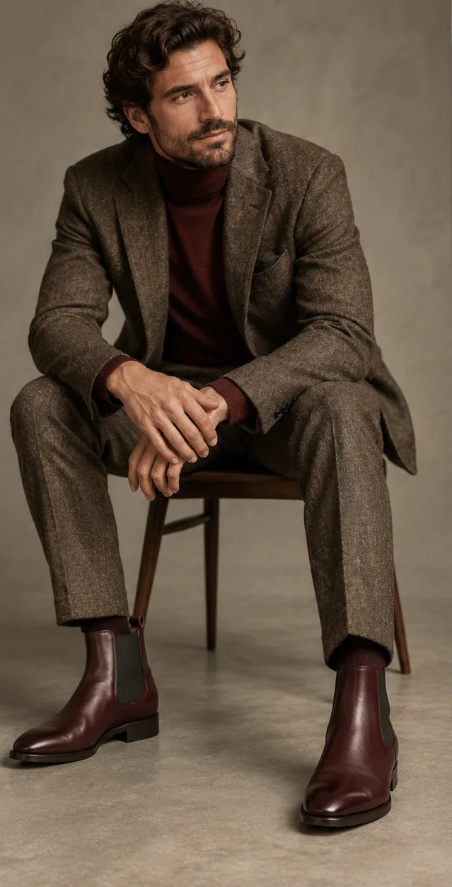 Chelsea boots for tailoring