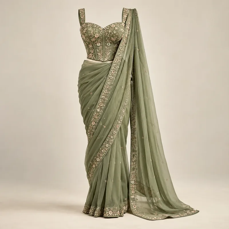 Corset saree blouses