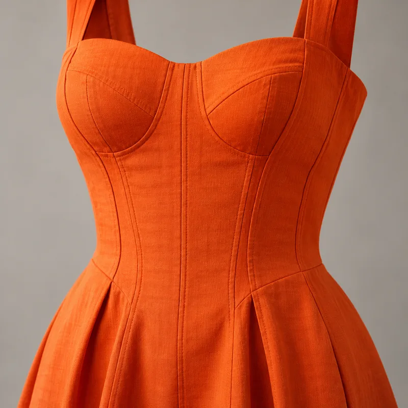Corset-seamed dresses (Forecut illustration)