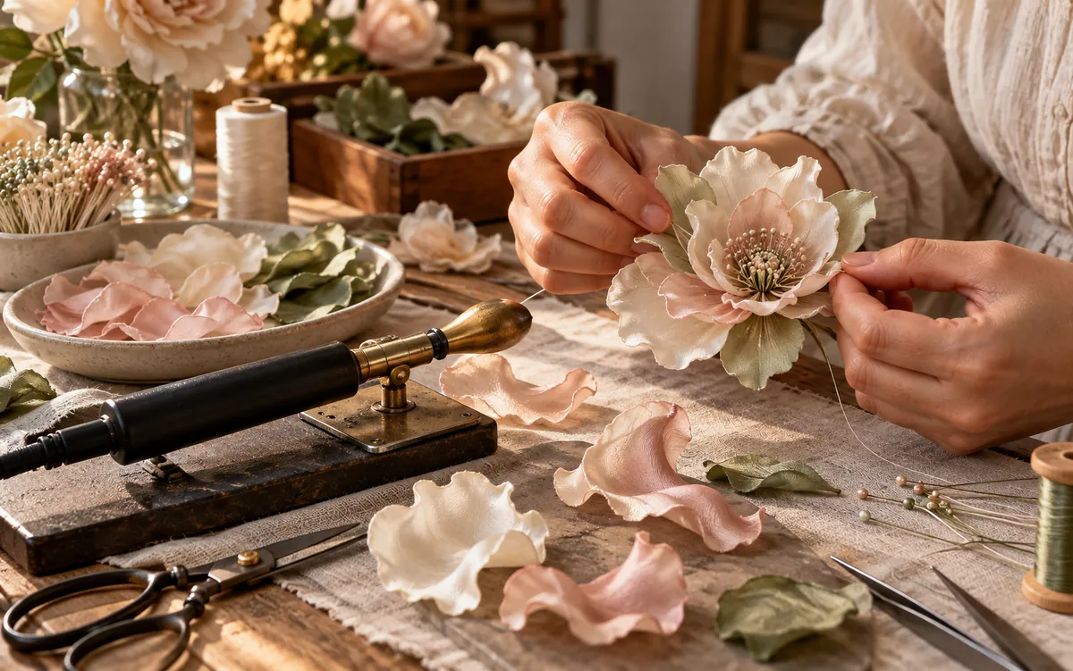 Fabric flowers