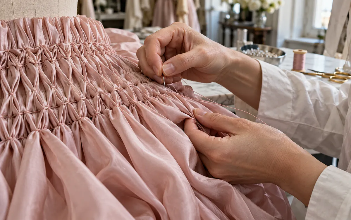 Hand pleating & smocking