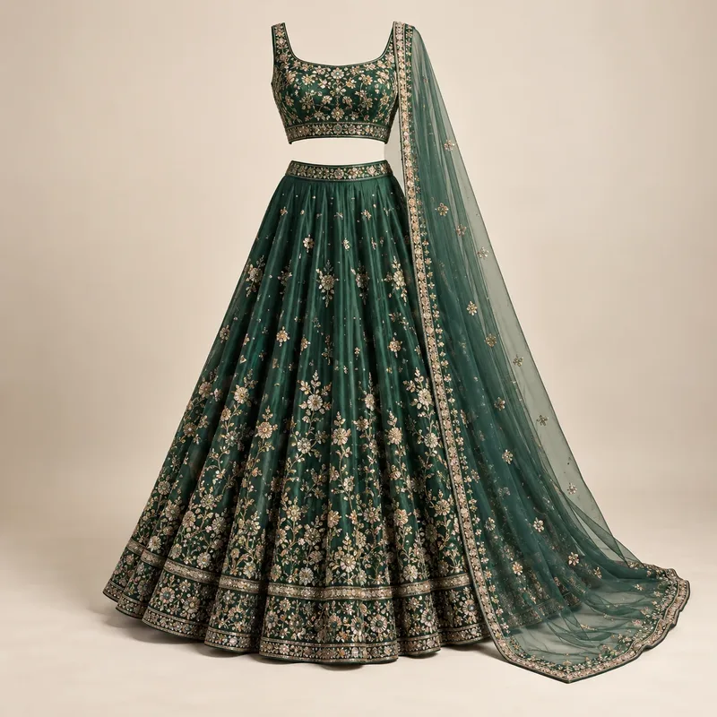 Crop-top lehenga sets