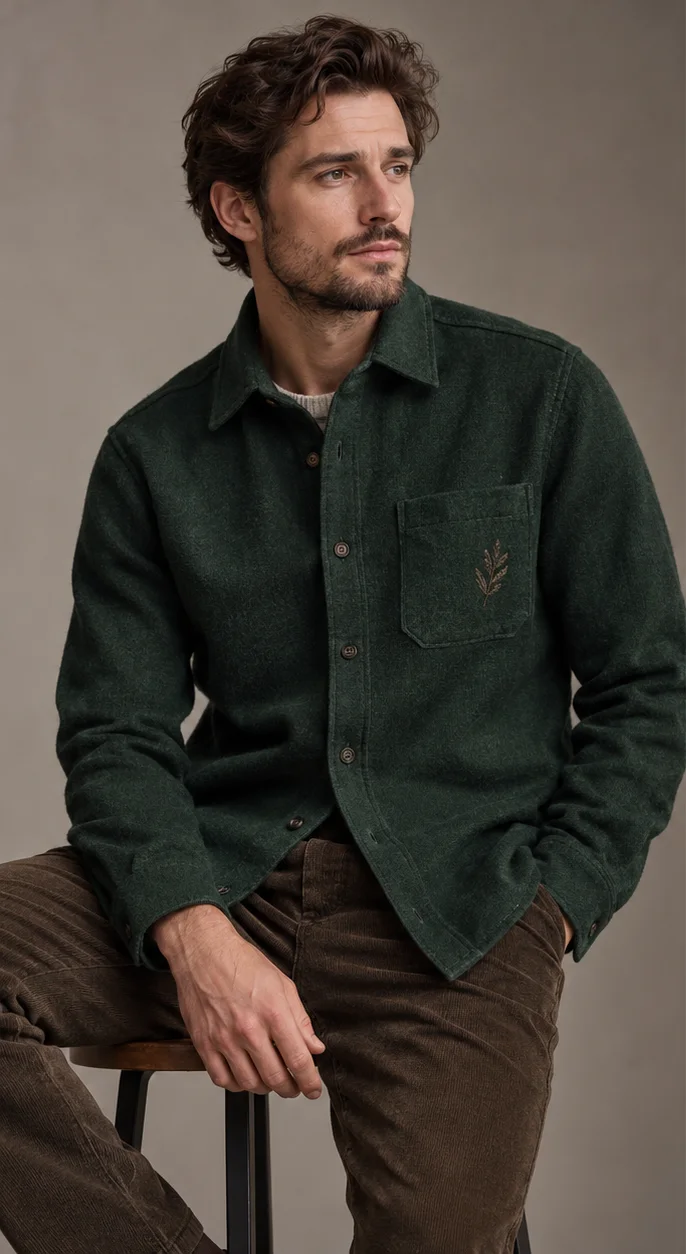 Embroidered pocket shirts