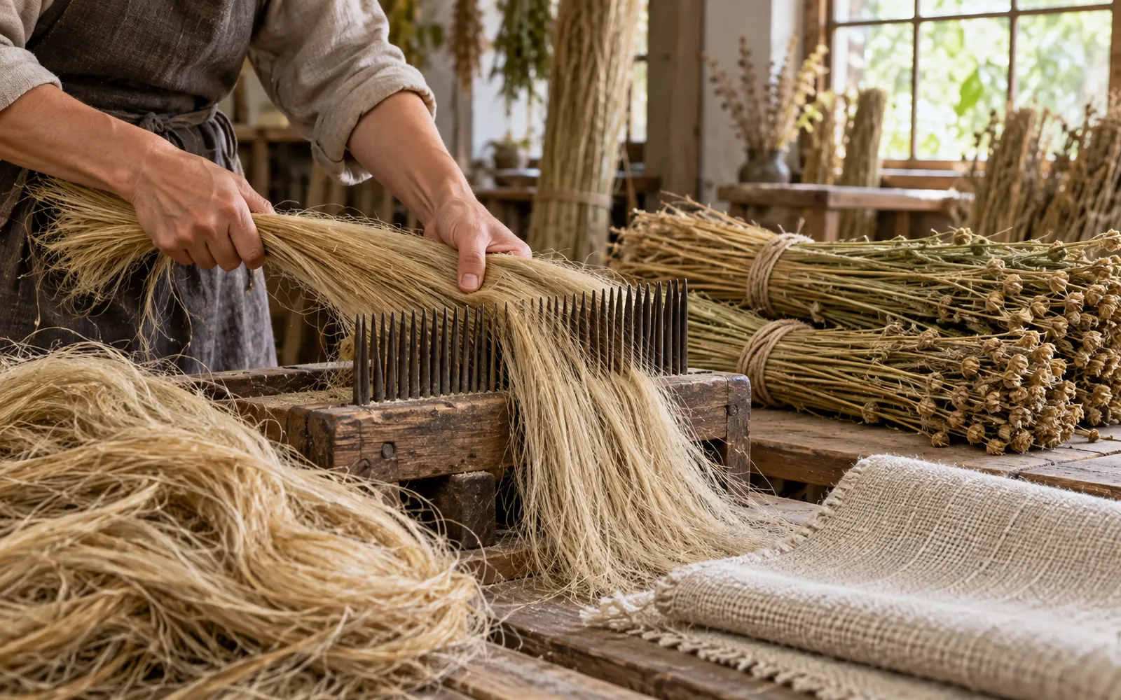 Long-fibre European hemp