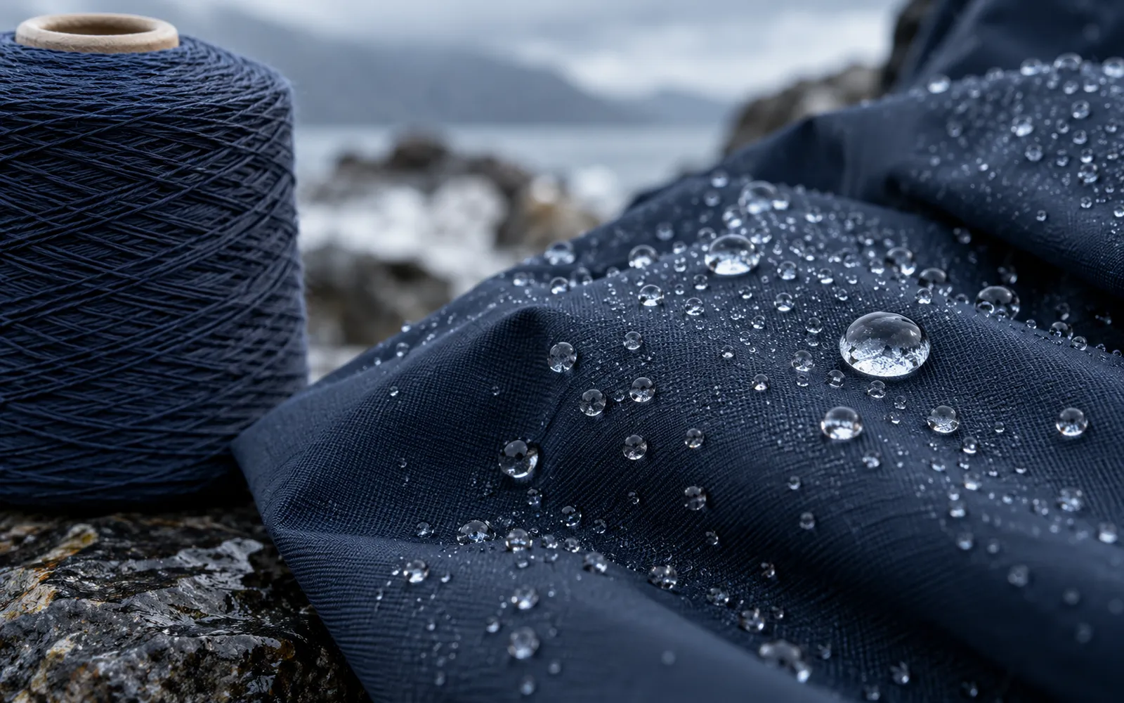 Water resistance in the yarn