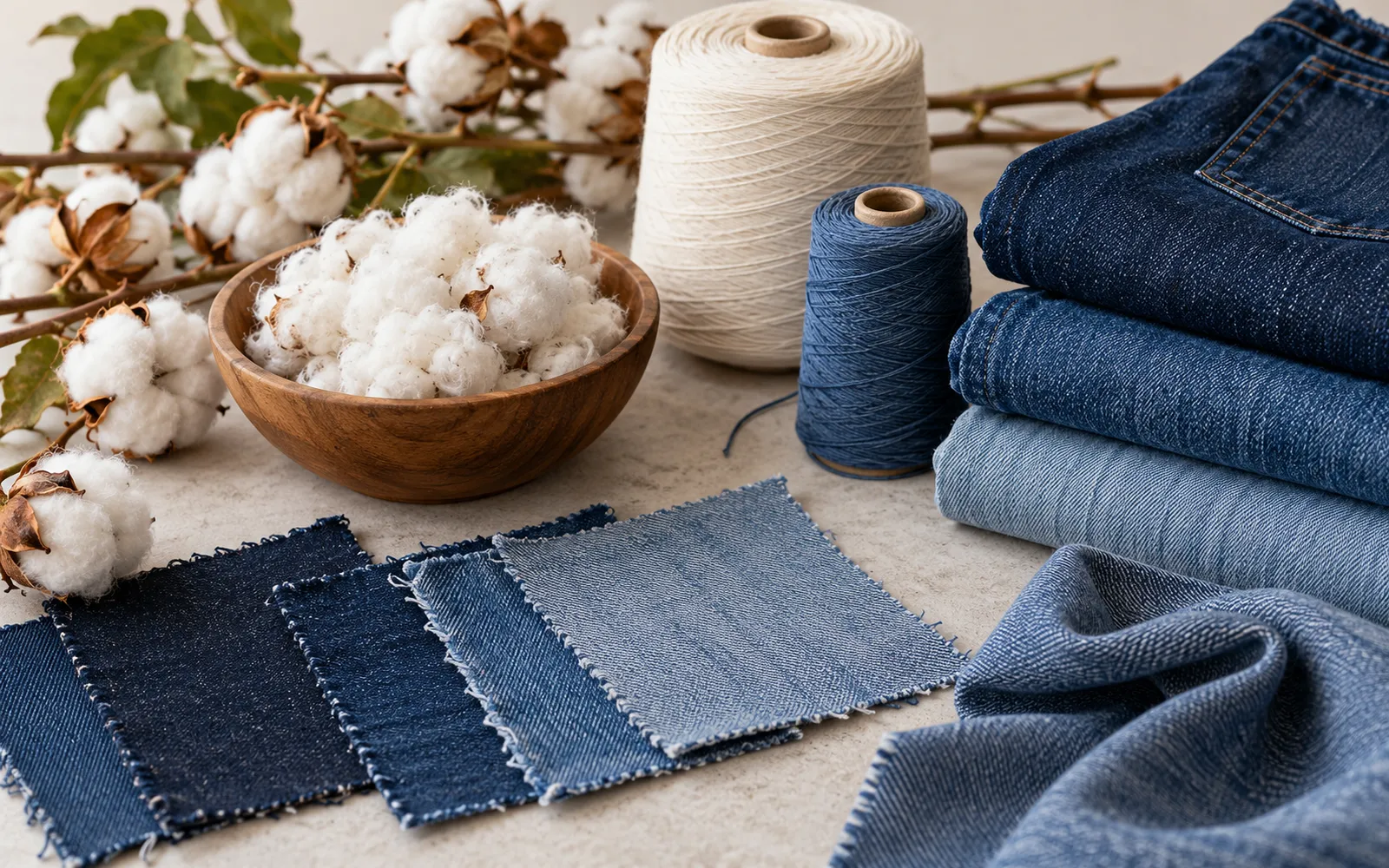 Regenerative cotton denim