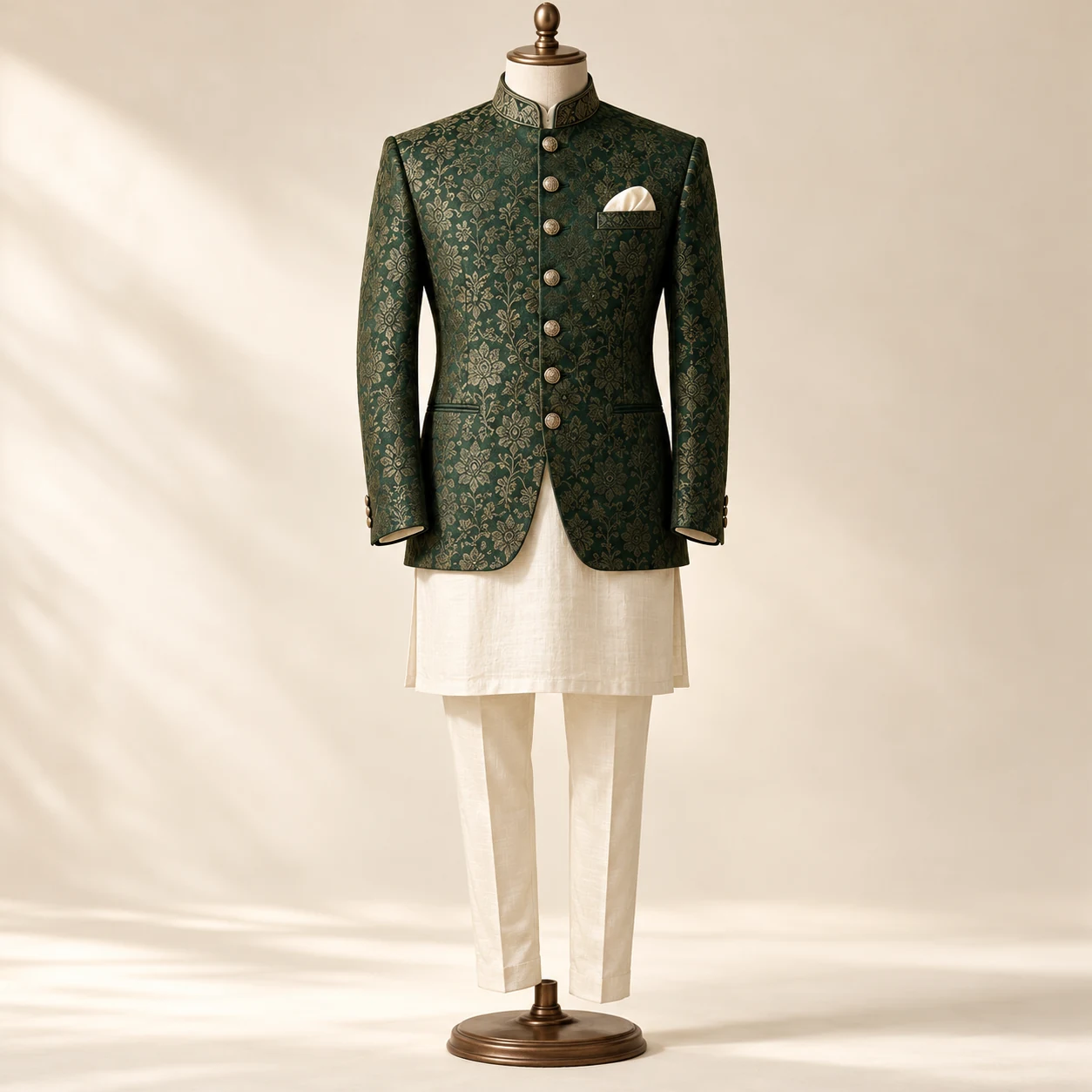 Soft botanical brocade layer — New AI-generated Forecut concept