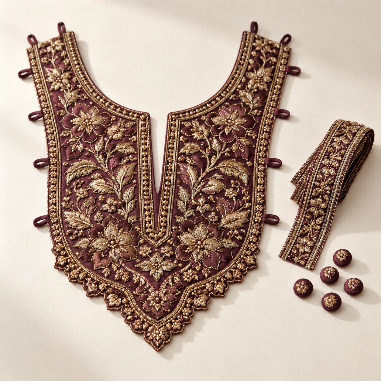 Removable placed-embroidery system — New AI-generated Forecut concept