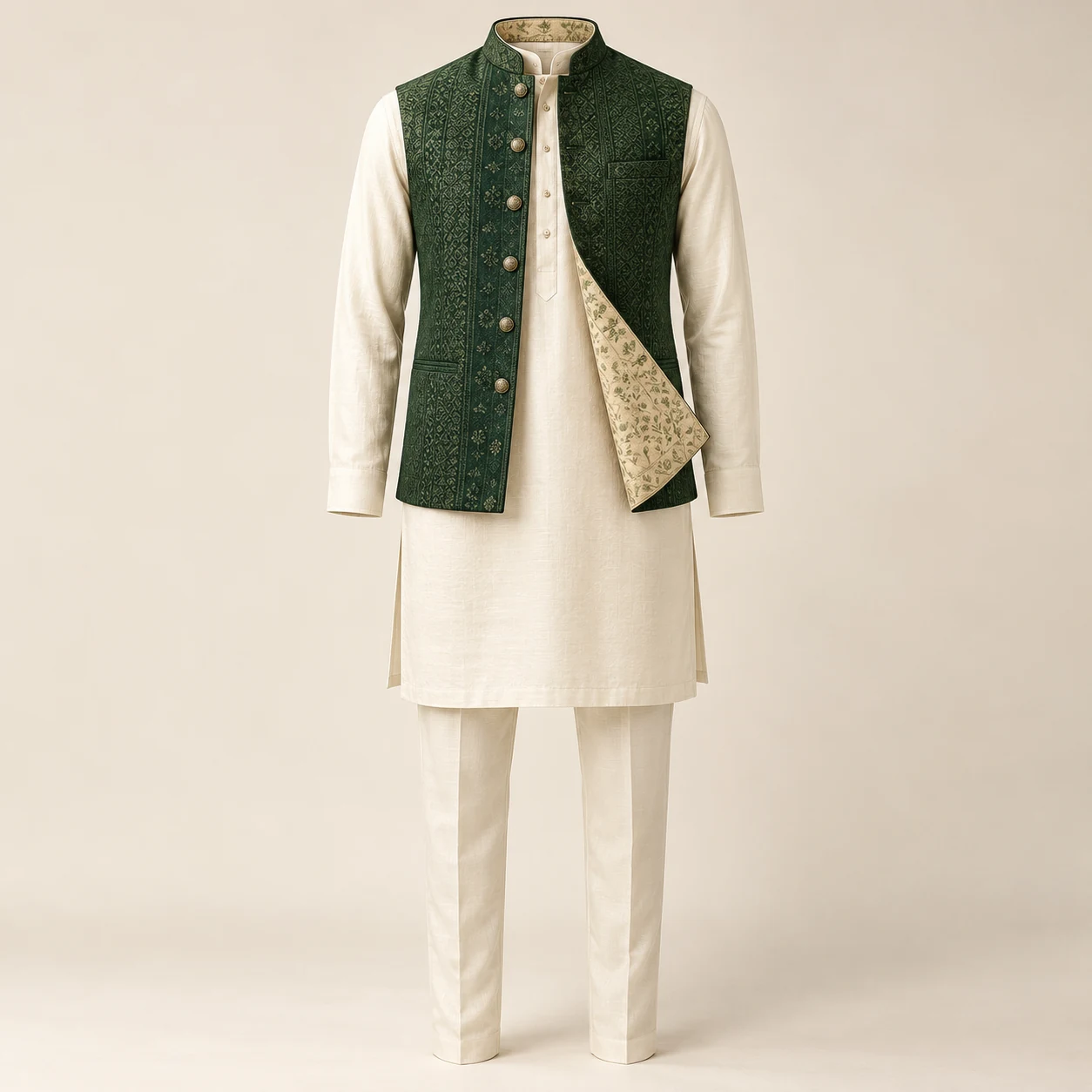Reversible light occasion waistcoat — New AI-generated Forecut concept