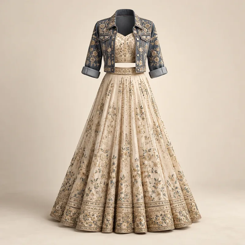 Jackets over lehengas