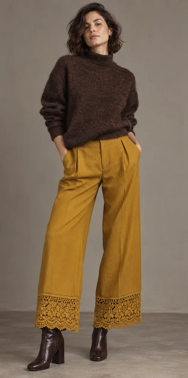 Lace-trimmed hems (Forecut illustration)