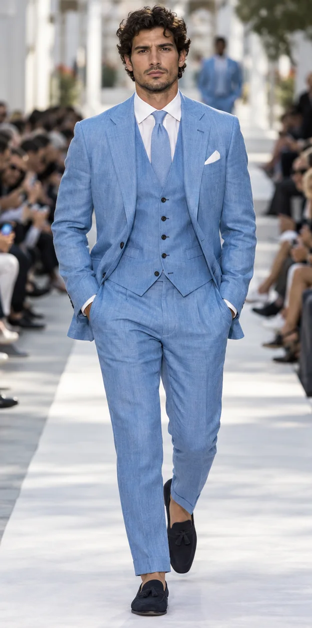 Matching waistcoat three-pieces