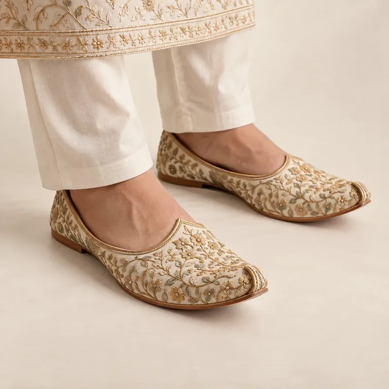 Mojaris with kurta sets