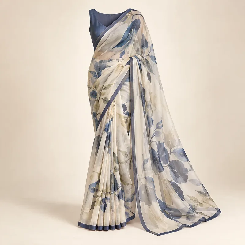 Office-ready fluid sarees