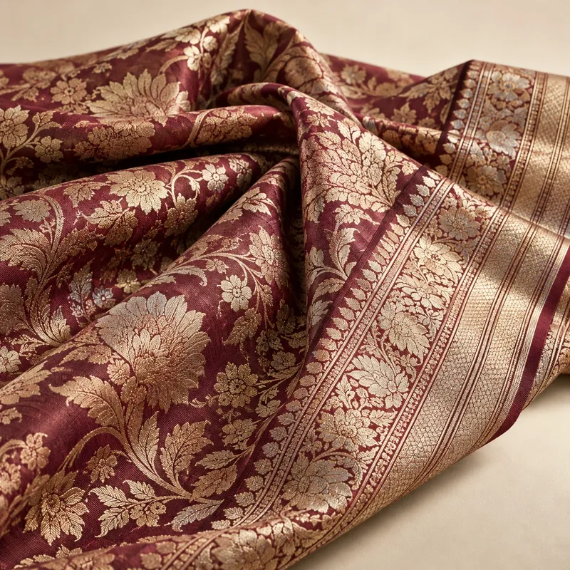 Reworked vintage Banarasi — Forecut design reference