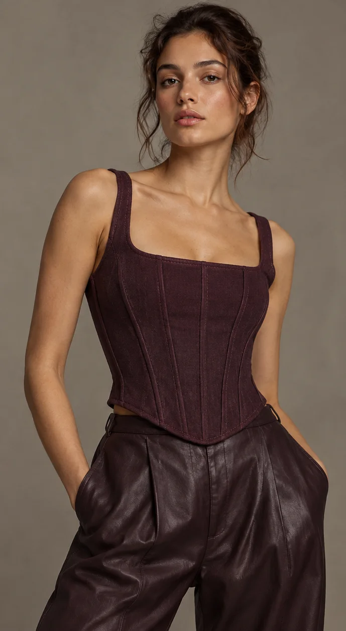 Visible corset boning (Forecut illustration)