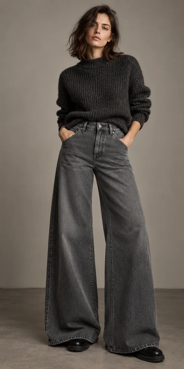 Wide-leg jeans (Forecut illustration)