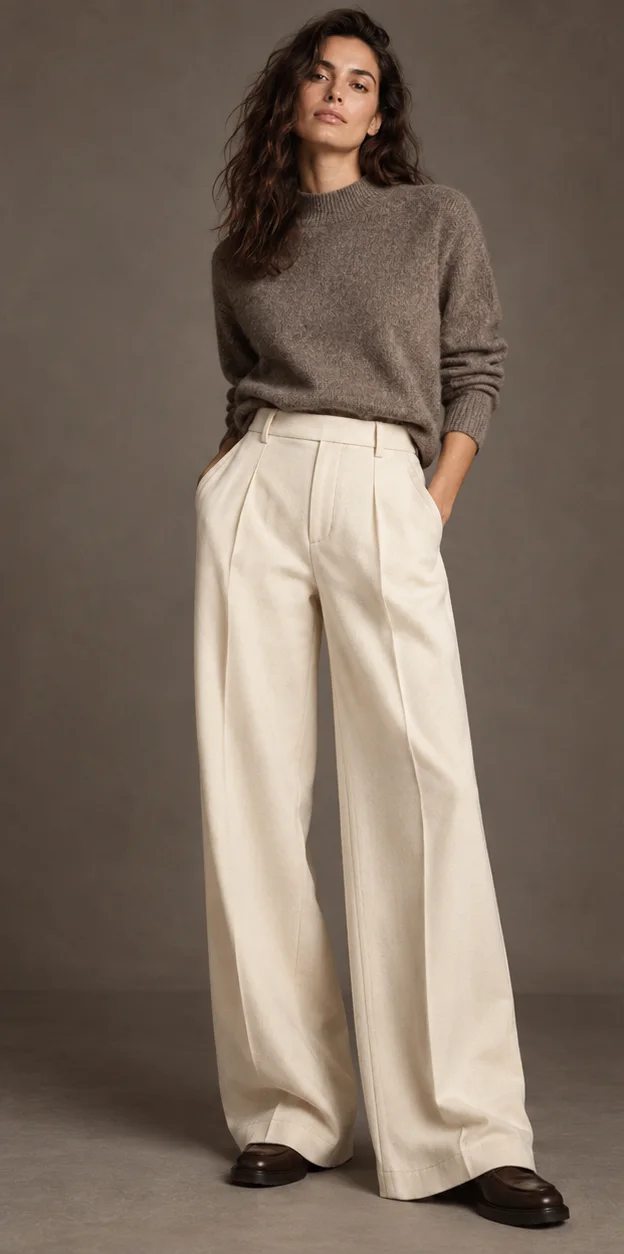 Wide-leg suit trousers (Forecut illustration)